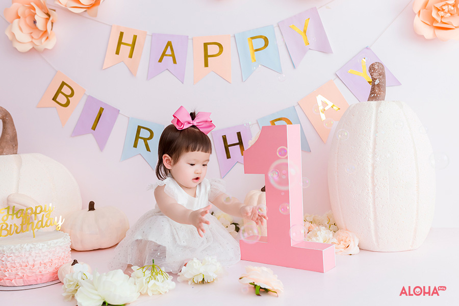 album ảnh bé sinh nhật 1 tuổi